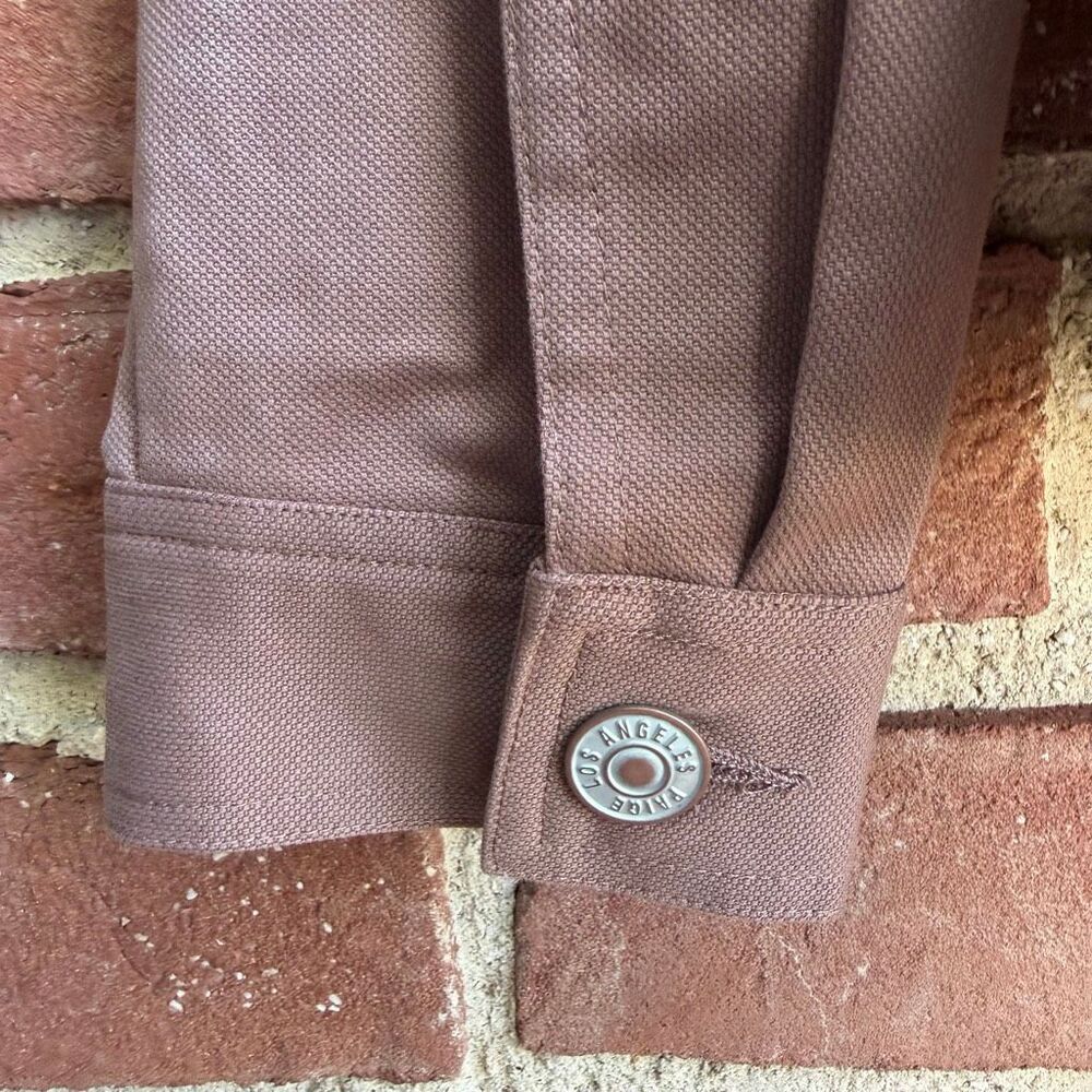 PAIGE $500 Elsmar Jacket Deep Mauve Cotton Blend Mens S NWT - Picture 10 of 12